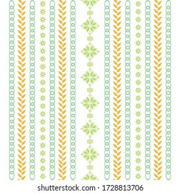 Seamless stitches pattern on embroidery design for living room wall decor.