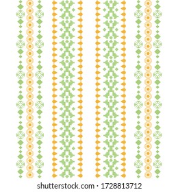 Patrón de puntos impecables en el diseño de bordados para la decoración de la pared de la sala de estar.