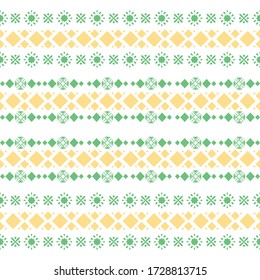Patrón de puntos impecables en el diseño de bordados para la decoración de la pared de la sala de estar.