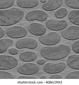 Seamless stone background gray color