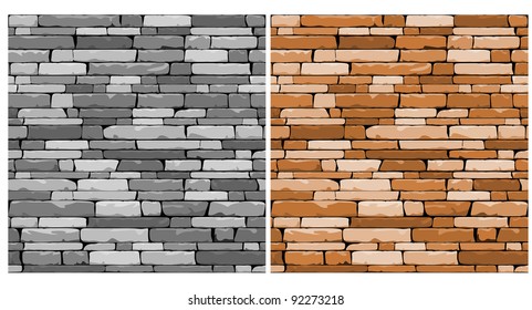 Seamless stone background in two variations for design. Jpeg version also available in gallery