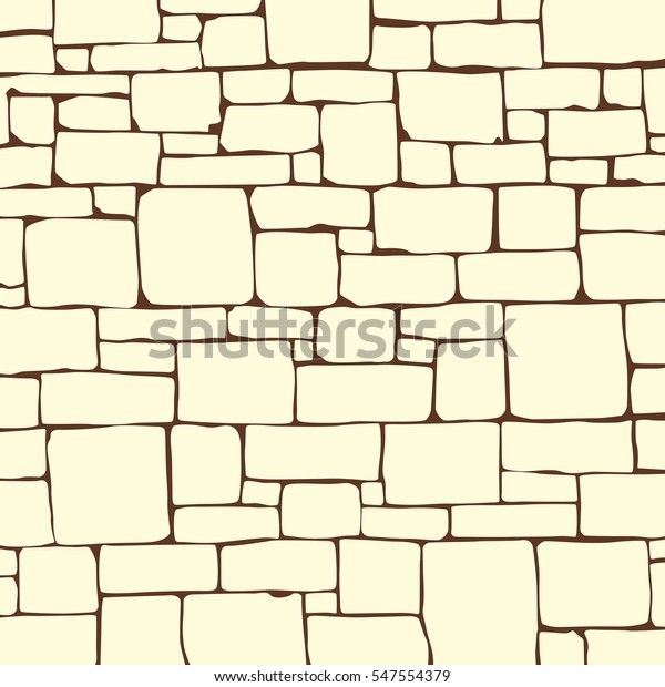 Seamless Stone Brick Wall Illustration Background Stock Vector (Royalty ...