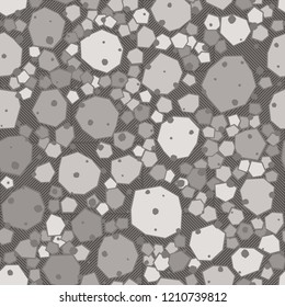 Seamless stone camouflage on a background of diagonally striped squares.