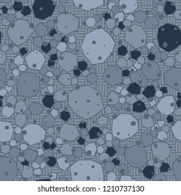 Seamless stone camouflage on a checkered background.