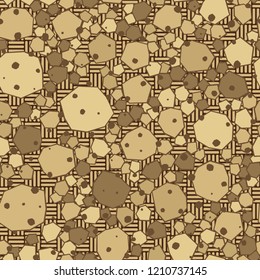 Seamless stone camouflage on a checkered background.