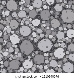 Seamless stone camouflage on the texture of the quadrilateral figures.