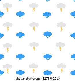 Seamless storm pattern, creative design.