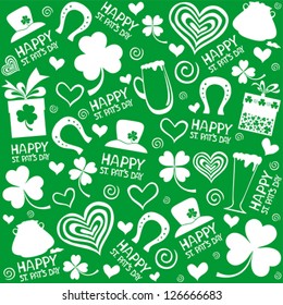 Seamless St.Patrick's day background. vector illustration