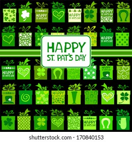 Seamless St.Patrick's day background. Vector Illustration 