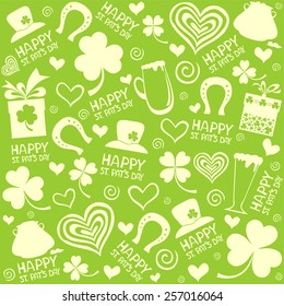 Seamless St.Patrick's day background. vector illustration