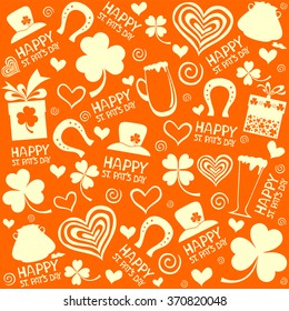 Seamless St.Patrick's day background. vector illustration