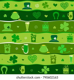 Seamless St.Patrick's day background. vector illustration