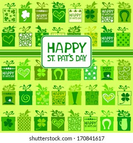 Seamless St.Patrick's day background.Vector Illustration