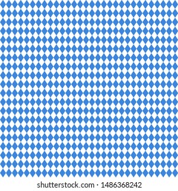 Seamless Straight Diamond Pattern Oktoberfest Blue And White