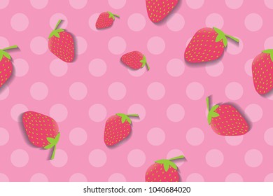 seamless strawberry background wallpaper