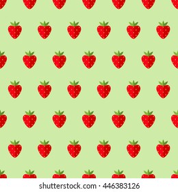 Seamless strawberry pattern. Vector illustration