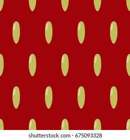 Seamless strawberry texture. Vivid vector background.