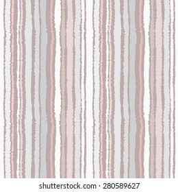 Seamless strip pattern. Vertical lines with torn paper effect. Shred edge background. Summer, light, gray, beige, brown white colors. Vector illustration