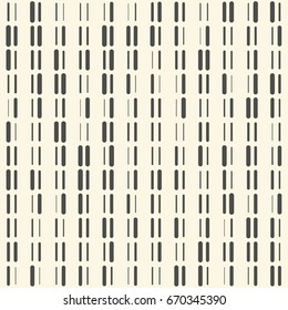 Seamless Stripe Background. Vector Monochrome Texture. Abstract Minimal Graphic Pattern