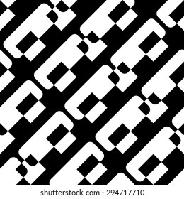 Seamless Stripe and Line Pattern. Vector Black and White Texture