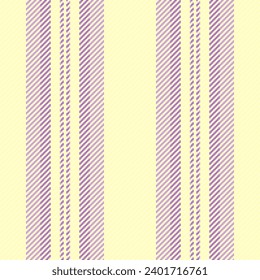 Seamless stripe lines of vertical background textile with a vector fabric texture pattern in lemon chiffon and light colors.