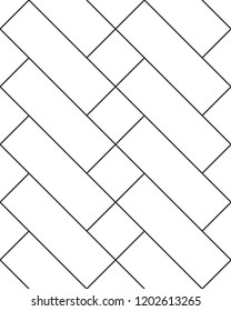 Seamless stripe pattern. Abstract monochrome background. Vector regular texture