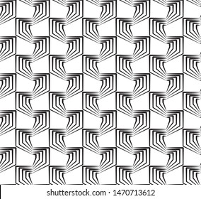 Seamless stripe pattern. Abstract monochrome background. 