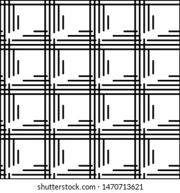 Seamless stripe pattern. Abstract monochrome background. 