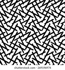 Seamless stripe pattern. Abstract monochrome background. Vector regular texture