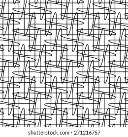Seamless stripe pattern. Abstract monochrome background. Vector regular texture