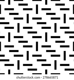 Seamless stripe pattern. Abstract monochrome background. Vector regular texture