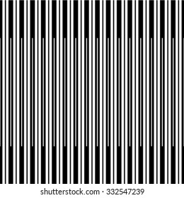 Seamless stripe pattern. Abstract monochrome background. Vector regular texture