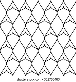 Seamless stripe pattern. Abstract monochrome background. Vector regular texture