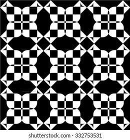 Seamless stripe pattern. Abstract monochrome background. Vector regular texture