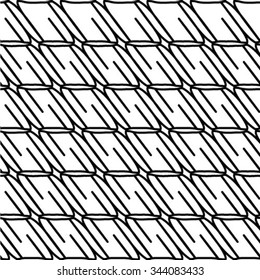 Seamless stripe pattern. Abstract monochrome background. Vector regular texture