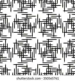 Seamless stripe pattern. Abstract monochrome background. Vector regular texture