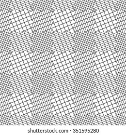 Seamless stripe pattern. Abstract monochrome background. Vector regular texture