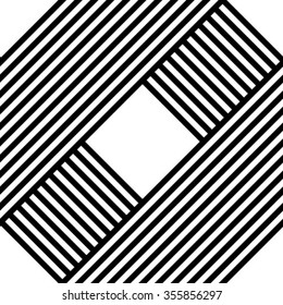 Seamless stripe pattern. Abstract monochrome background. Vector regular texture
