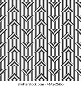 Seamless stripe pattern. Abstract monochrome background. Vector regular texture