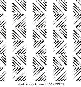 Seamless stripe pattern. Abstract monochrome background. Vector regular texture