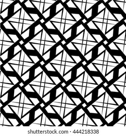Seamless stripe pattern. Abstract monochrome background. Vector regular texture