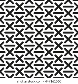 Seamless stripe pattern. Abstract monochrome background. Vector regular texture