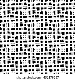 Seamless stripe pattern. Abstract monochrome background. Vector regular texture