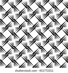 Seamless stripe pattern. Abstract monochrome background. Vector regular texture