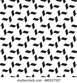 Seamless stripe pattern. Abstract monochrome background. Vector regular texture