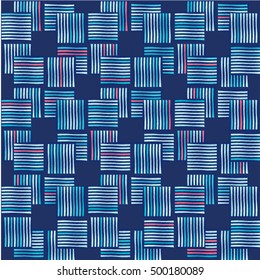 Seamless stripe pattern. Abstract monochrome background. Vector regular texture