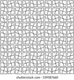 Seamless stripe pattern. Abstract monochrome background. Vector regular texture