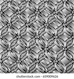Seamless stripe pattern. Abstract monochrome background. Vector regular texture