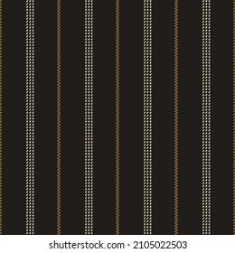 Seamless stripe pattern in black, gold brown, beige. Seamless abstract geometric elegant textured vertical lines for spring autumn winter dress, shirt, jacket, other modern fashion textile print.