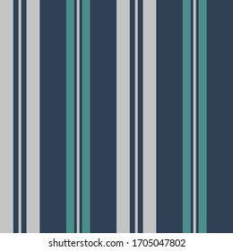 Seamless Stripe Pattern In Blue, Teal Green, And Grey For Shorts, Dress, Trousers, Skirt, And Other Modern Everyday Summer Textile Design.